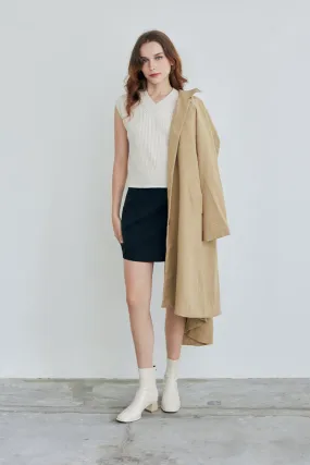 Aberdeen Block Heel Boots in Cream
