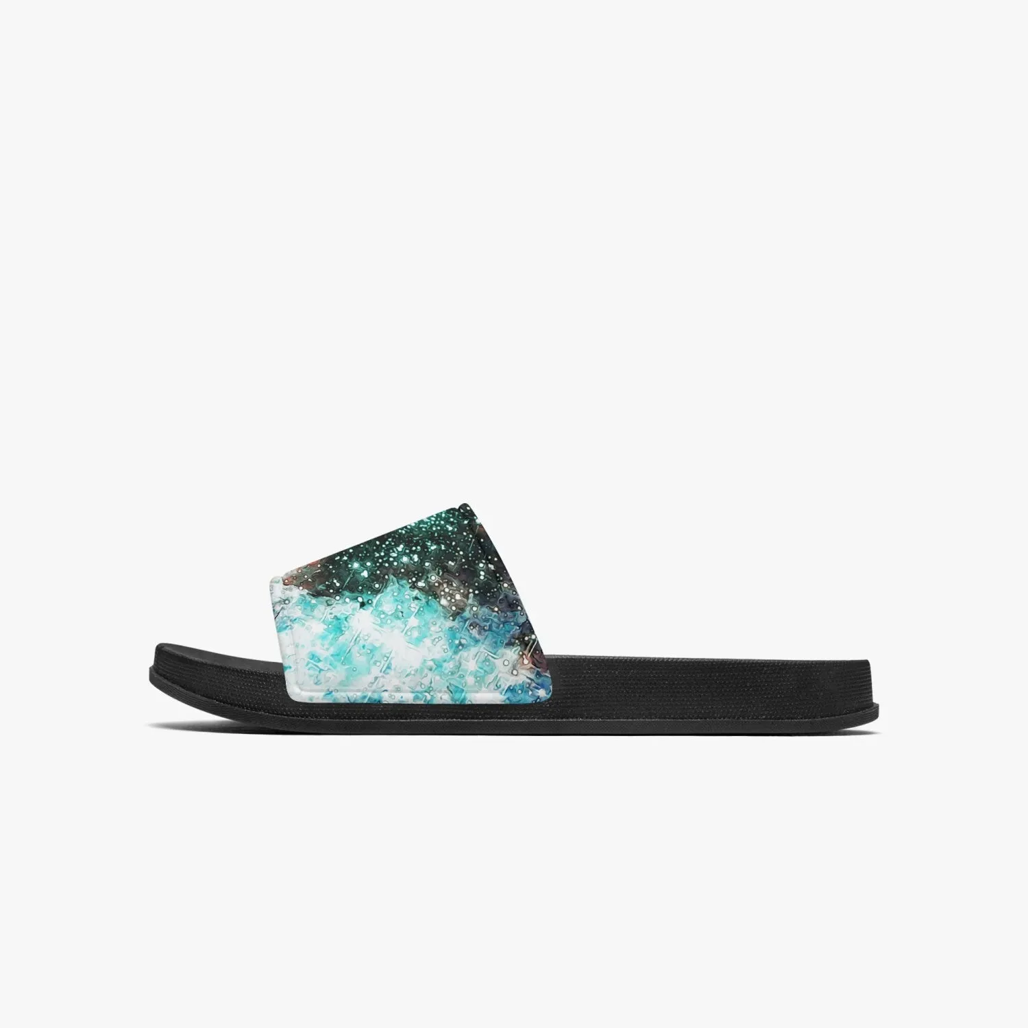 Acquiesce Apothos Psychedelic Split-Style Slides (Black Sole)