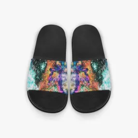 Acquiesce Apothos Psychedelic Split-Style Slides (Black Sole)