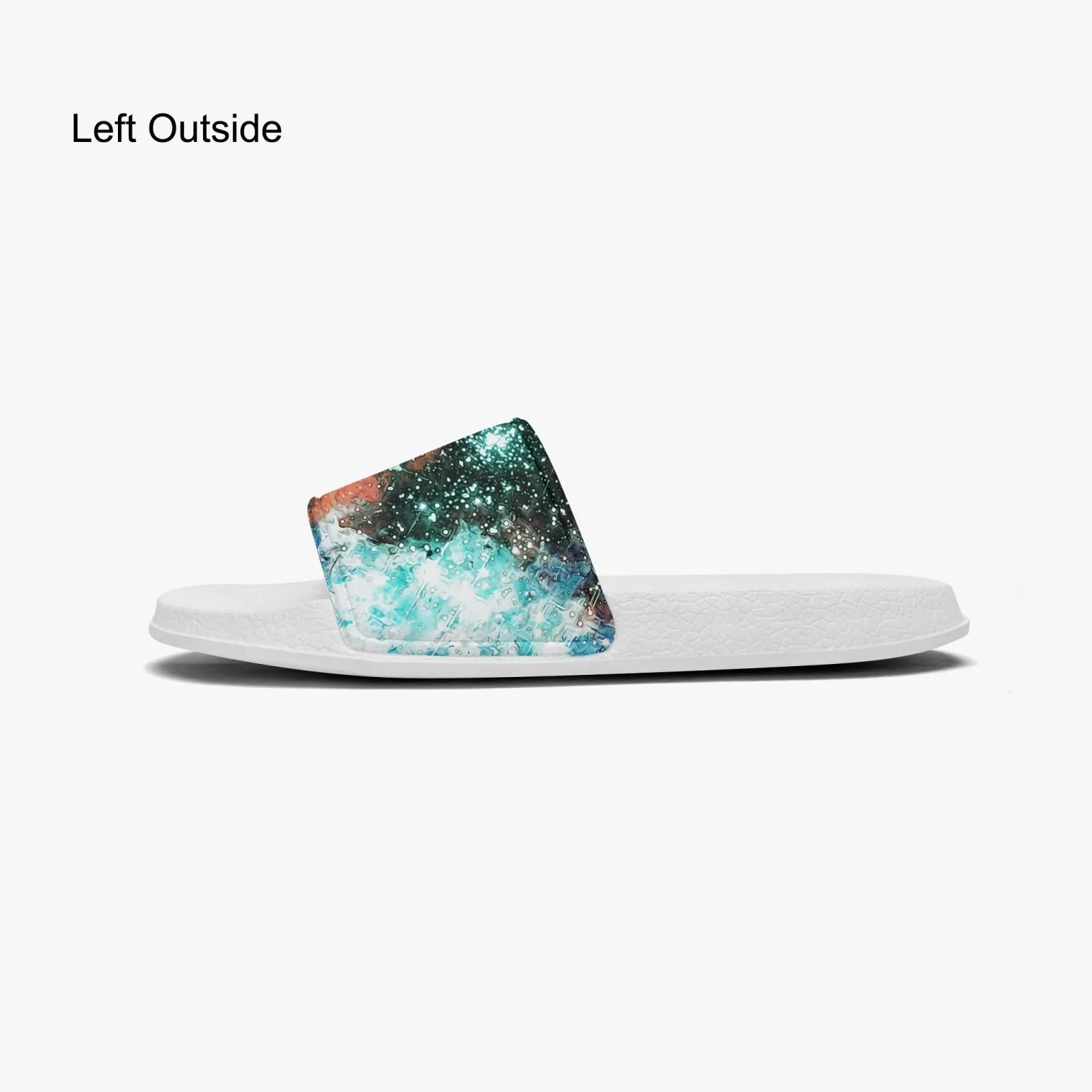 Acquiesce Apothos Psychedelic Split-Style Slides (White Sole)