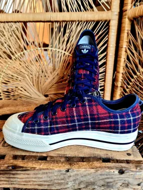 Adidas Nizza RF Platform Mid Plaid Trainers Sneakers