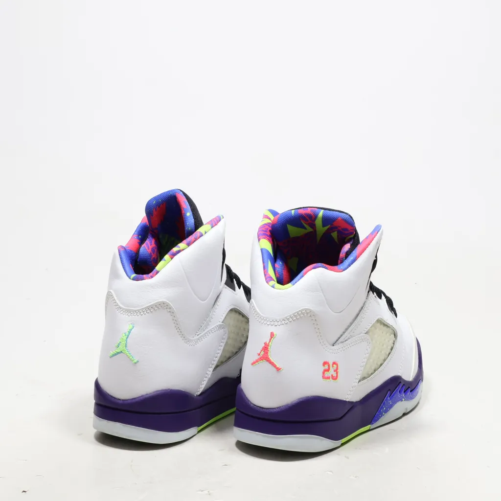 Air Jordan 5 Retro Sneakers Leather White Color For Kids