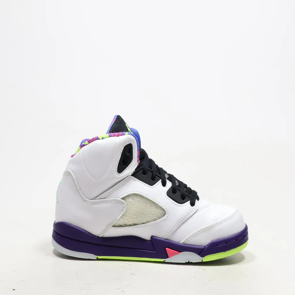 Air Jordan 5 Retro Sneakers Leather White Color For Kids