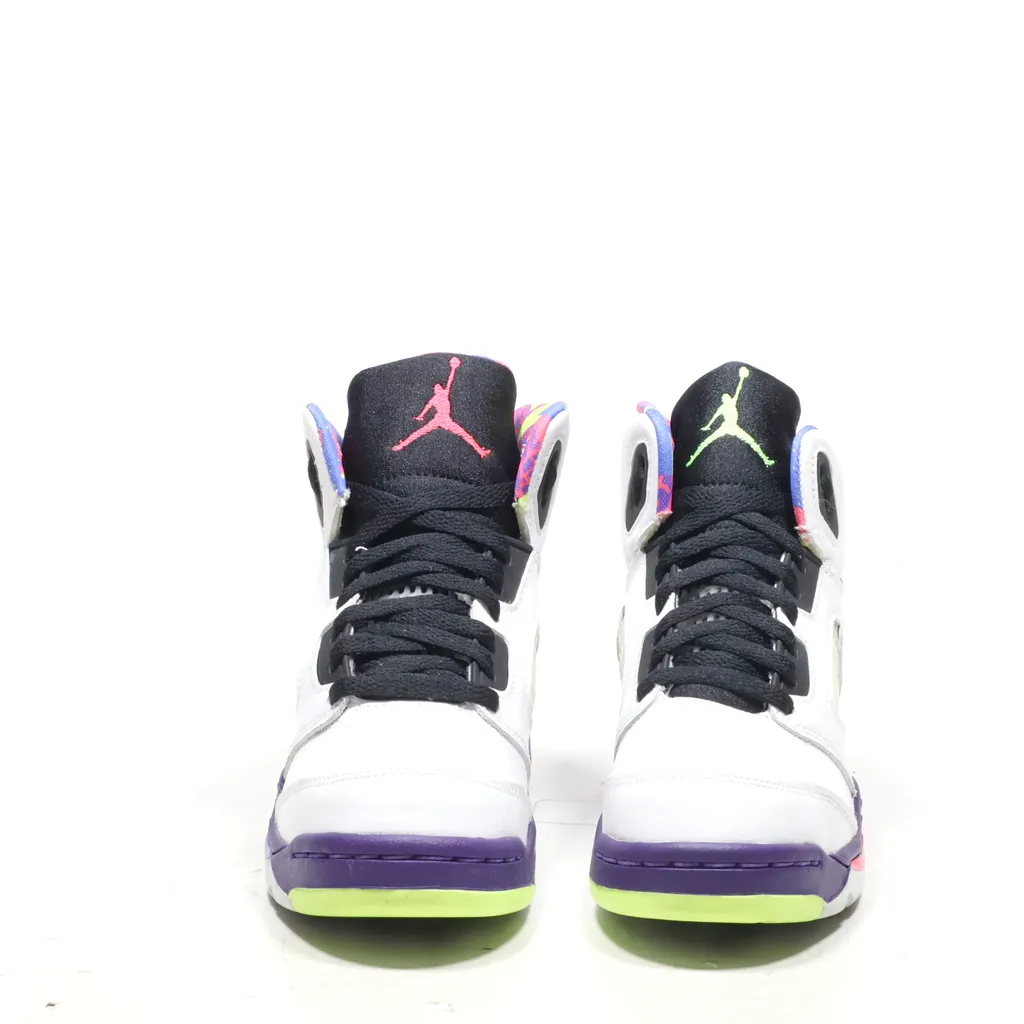 Air Jordan 5 Retro Sneakers Leather White Color For Kids