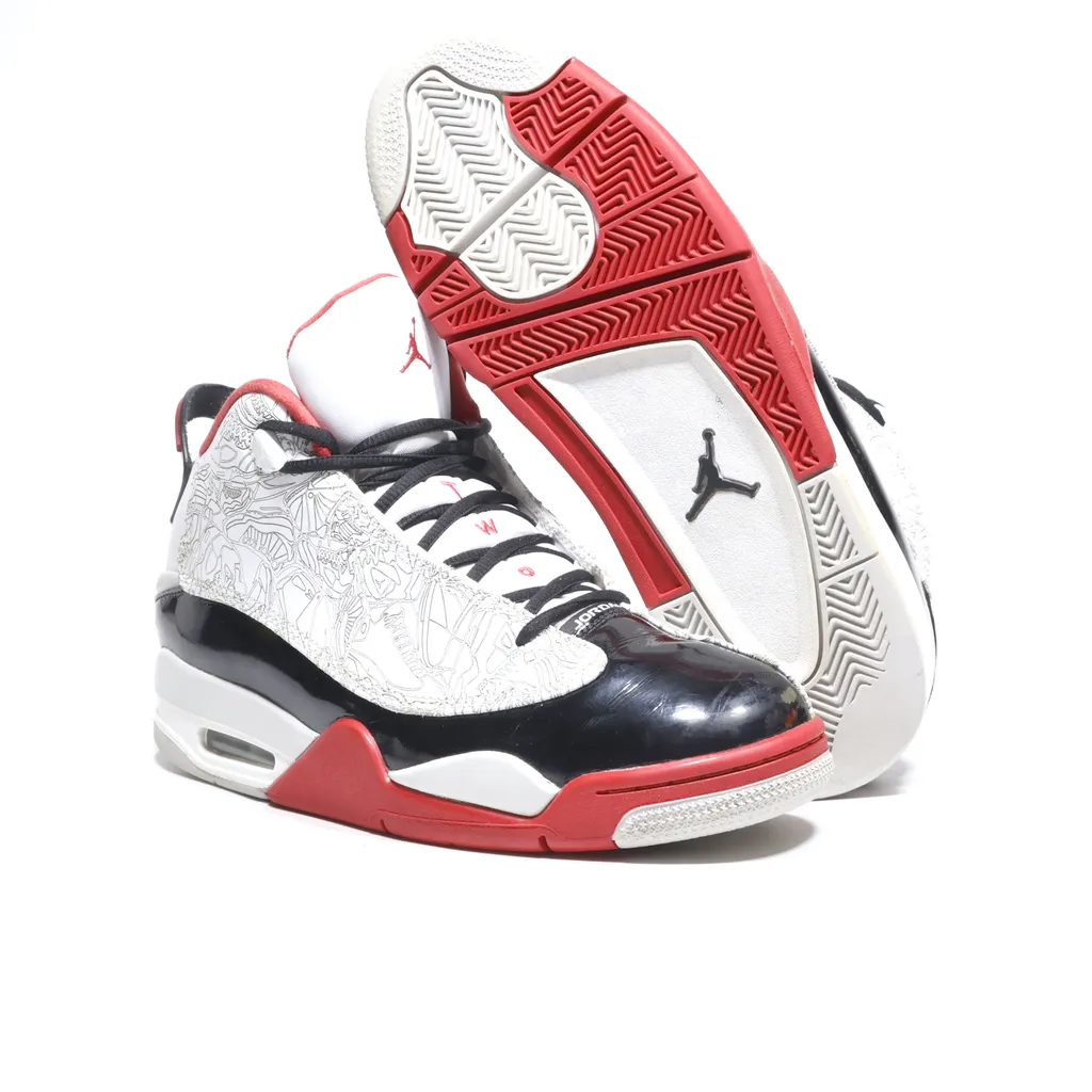 Air Jordan Air Dub Zero High-Top Sneakers Leather White Color For Men