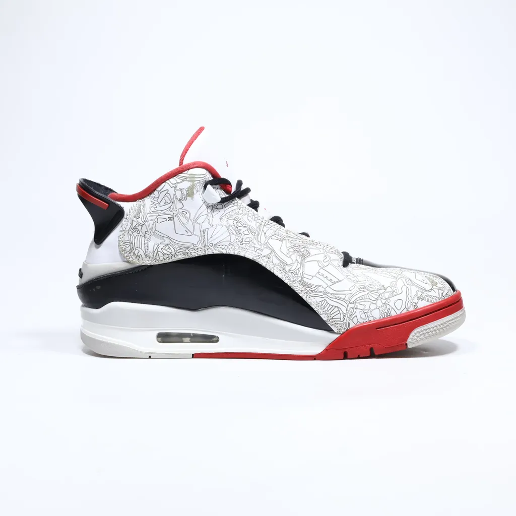 Air Jordan Air Dub Zero High-Top Sneakers Leather White Color For Men