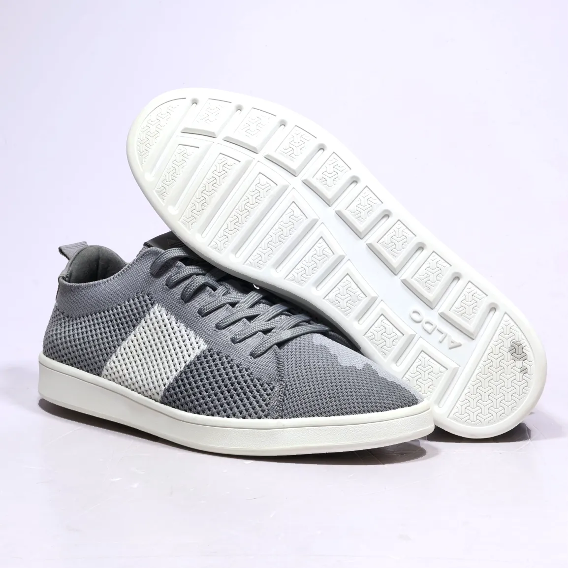 Aldo Nedeleg Low-Top Sneakers Fabric Grey Colour For Men
