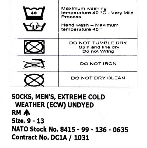 ARCTIC COLD WEATHER SOCKS (WHITE/ECRU)