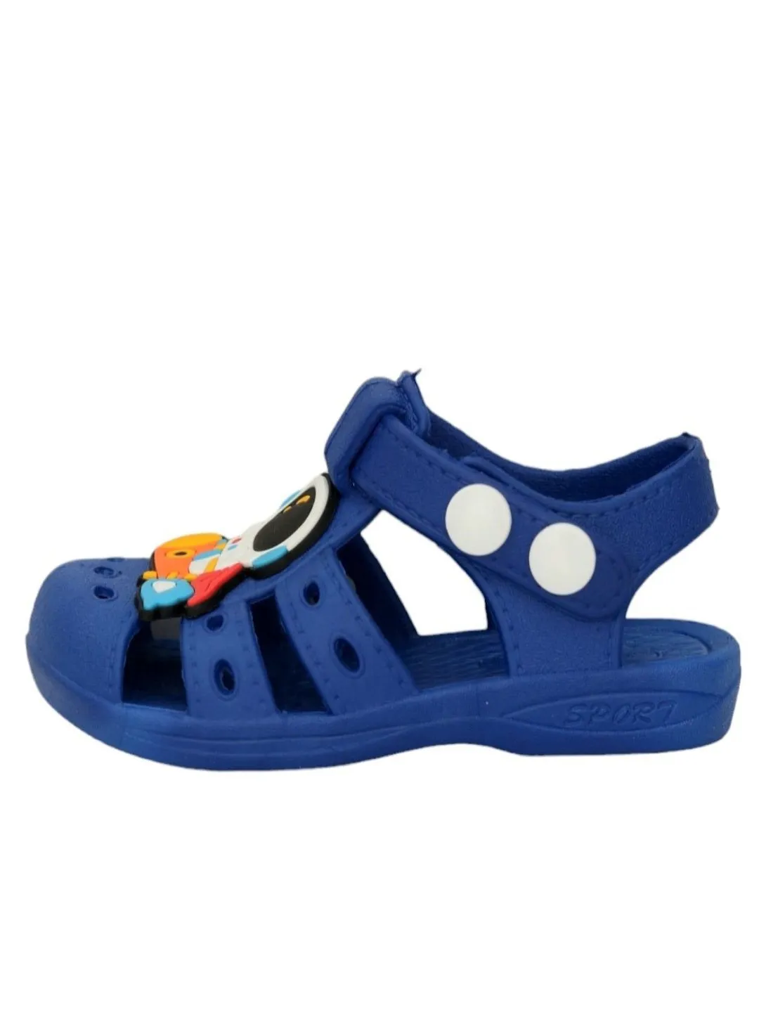 Astronaut Adventure Sandals - Blue Space-Themed Sandals with Secure Strap for Boys