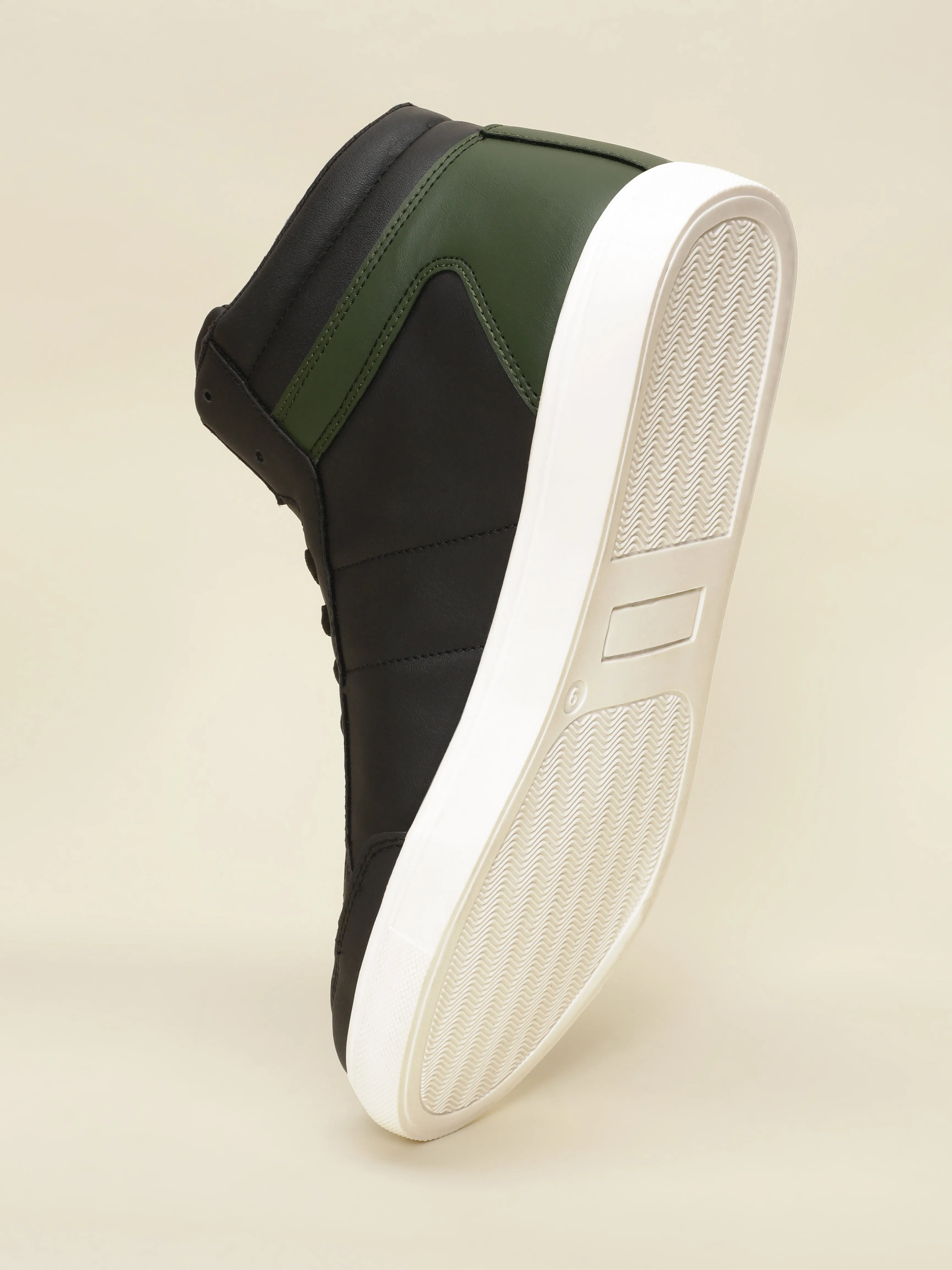 Avant Men's Stride Sneakers - Black/Green