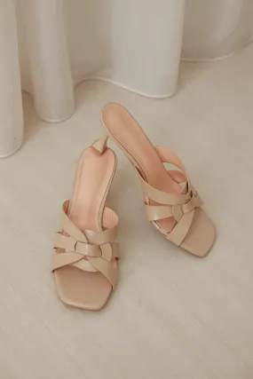 Bojanna Interlocking Heels in Pale Taupe