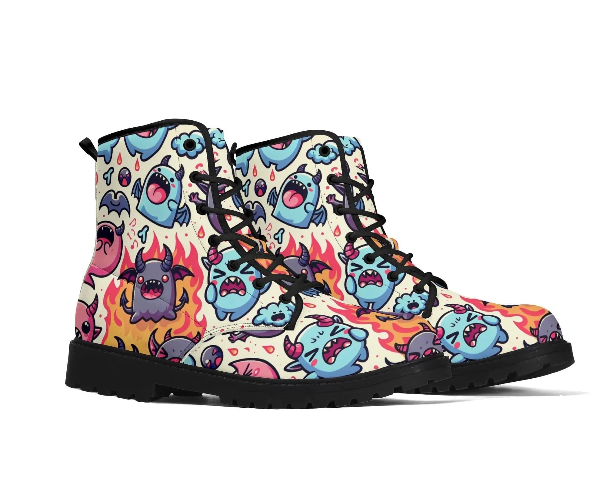 Bubble Demon Leather Boots