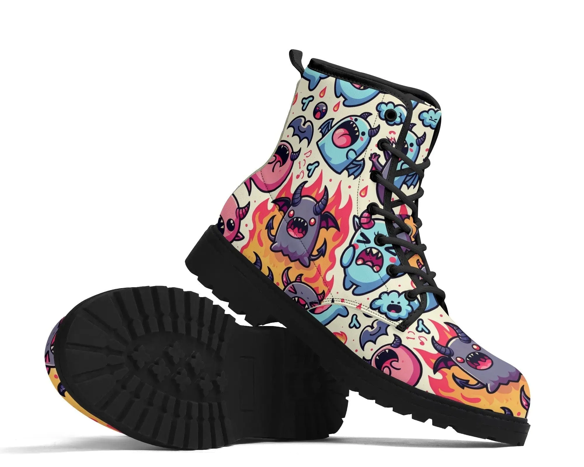 Bubble Demon Leather Boots