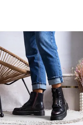 Burgundy fleece-lined Royer boots