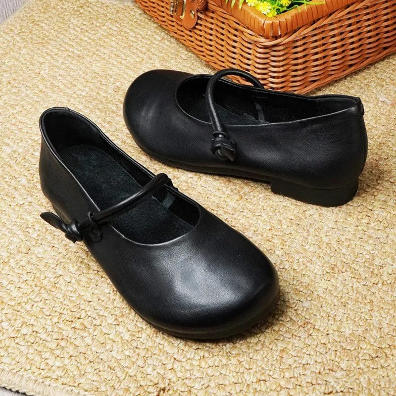 Comelyy Flat bottom handmade retro shoes really simple women's shoes