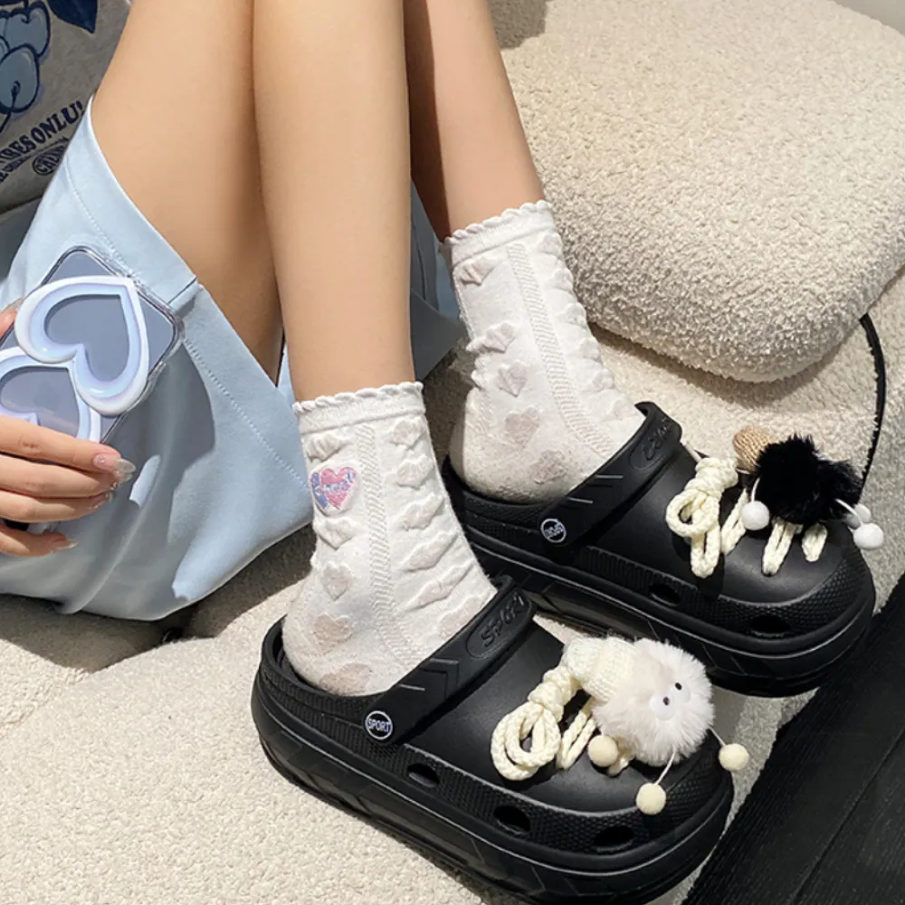 Cute Plush Pendant Sandals