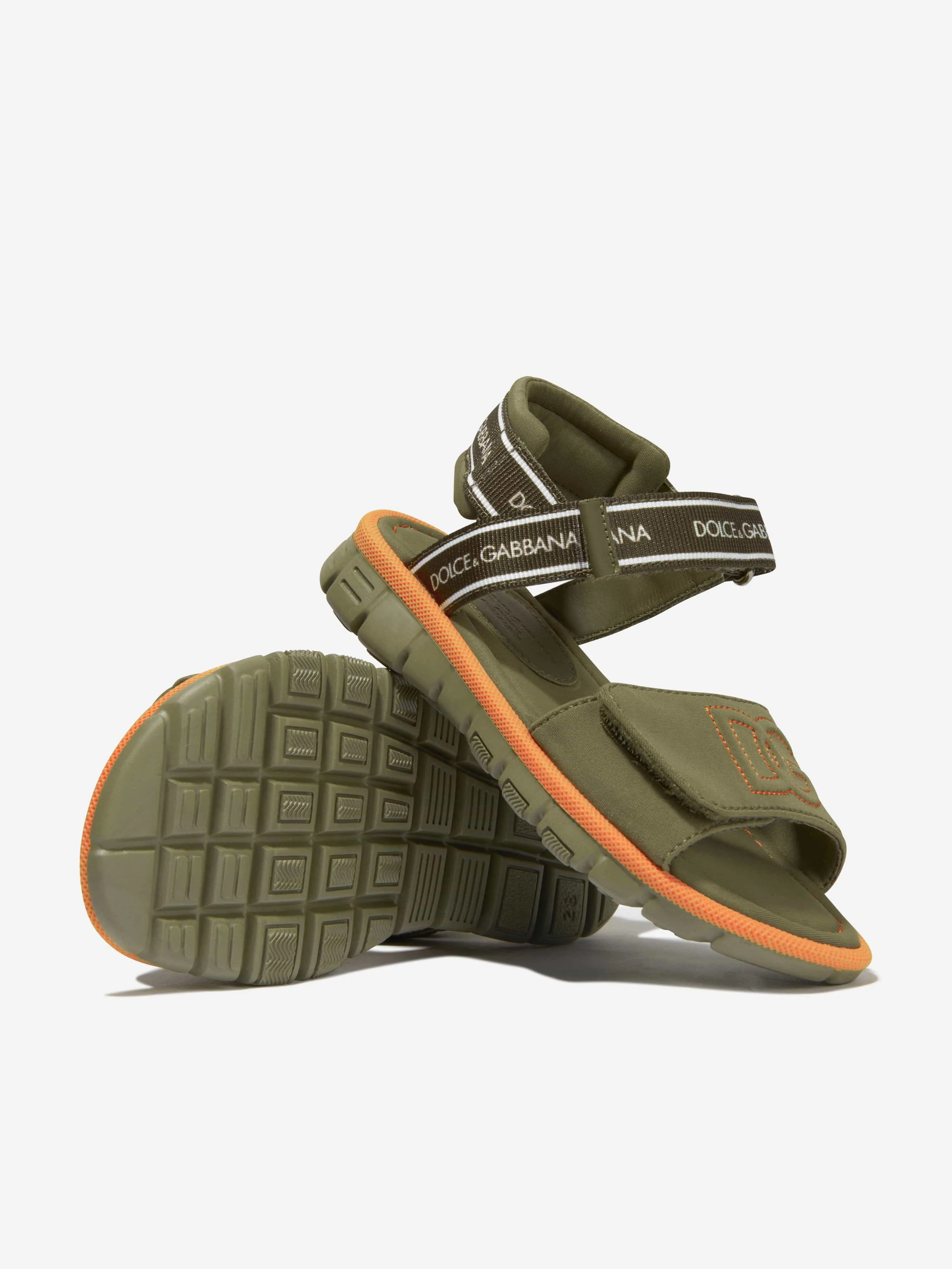 Dolce & Gabbana Boys Logo Branded Sandals