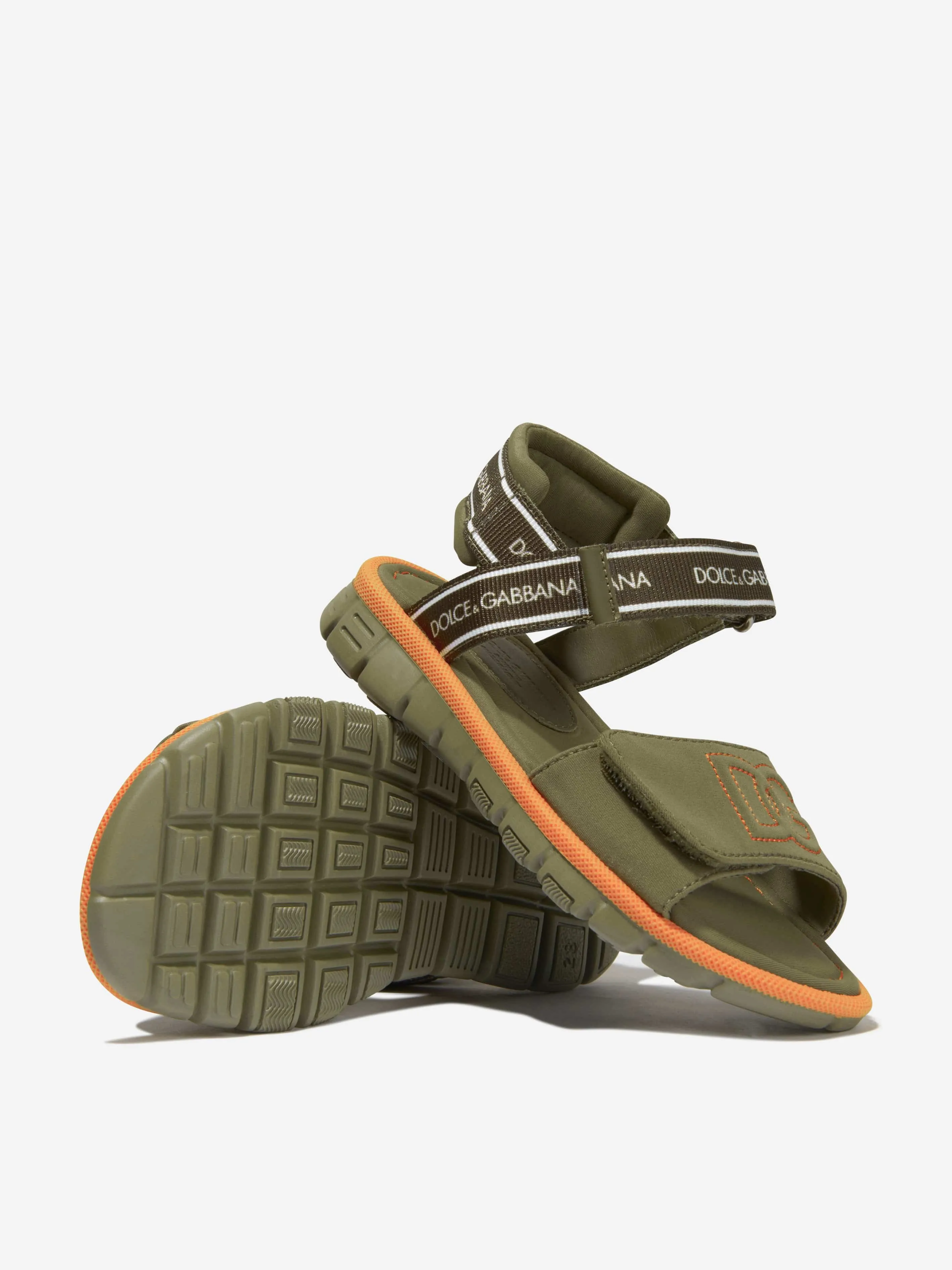 Dolce & Gabbana Boys Logo Branded Sandals