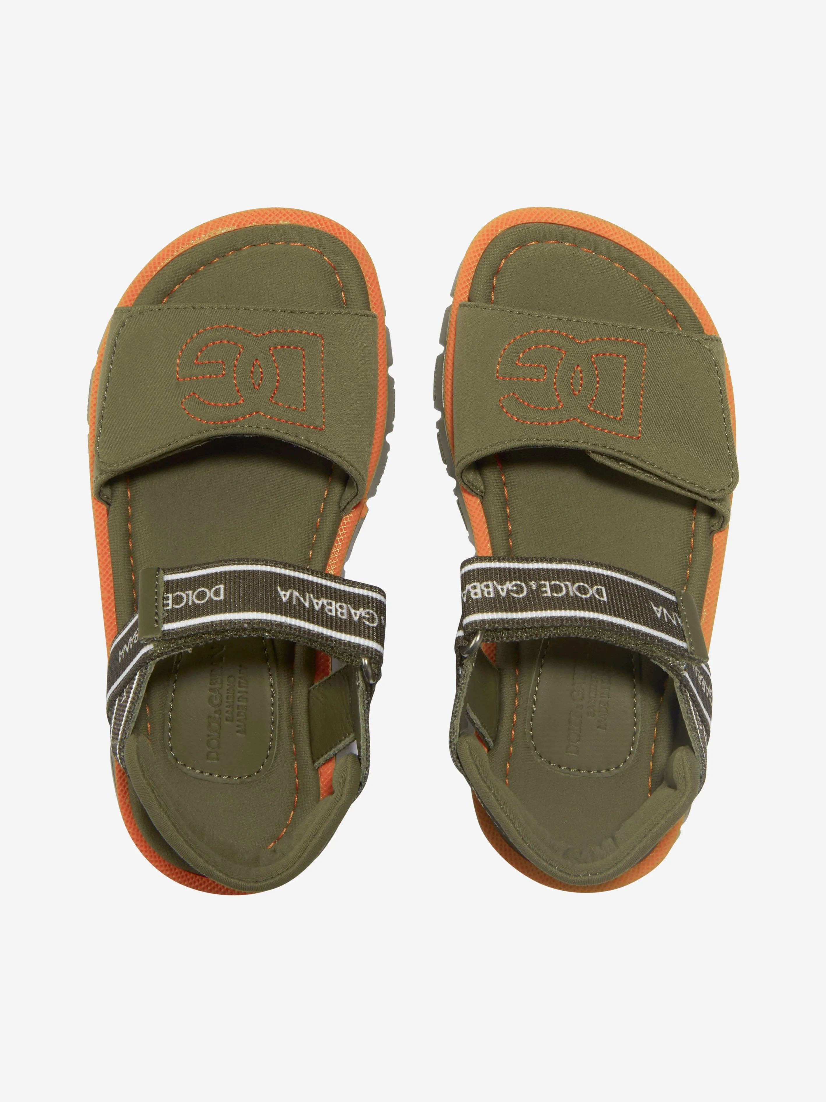 Dolce & Gabbana Boys Logo Branded Sandals