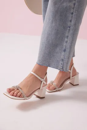Emir Crystal Knot Heels in Pearl