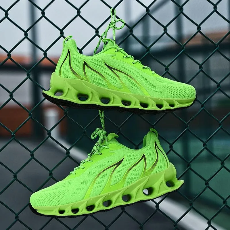 GOATFIND's BLADE Running Flames Sneakers