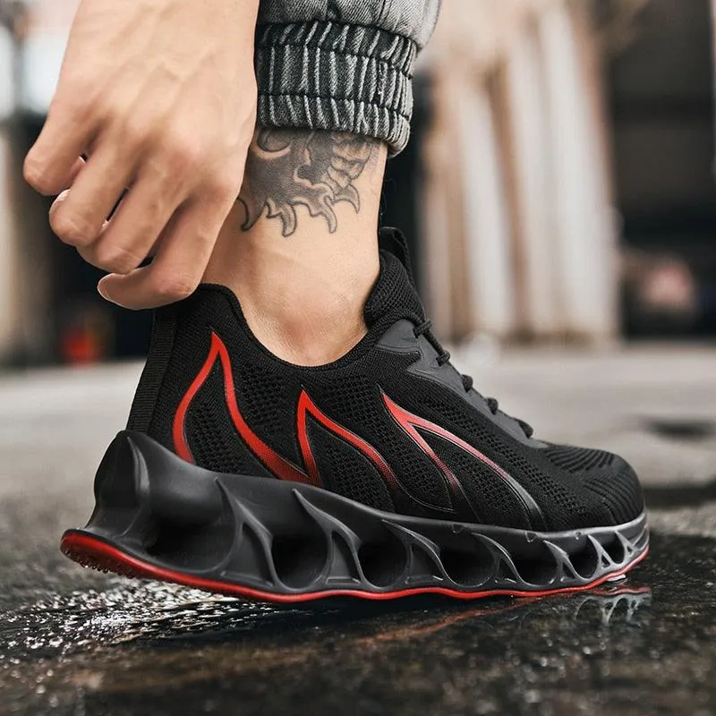 GOATFIND's BLADE Running Flames Sneakers