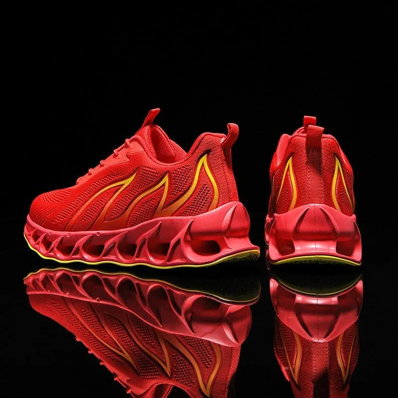 GOATFIND's BLADE Running Flames Sneakers