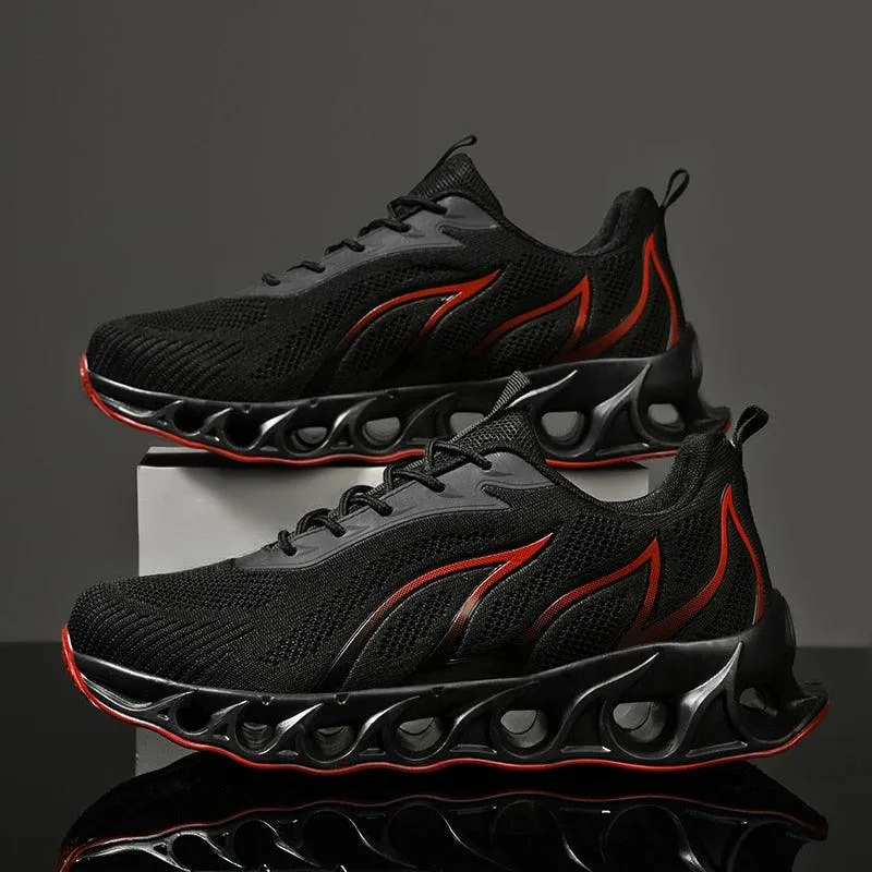 GOATFIND's BLADE Running Flames Sneakers