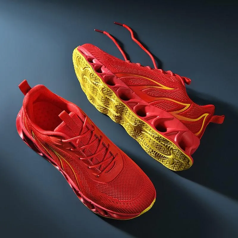 GOATFIND's BLADE Running Flames Sneakers
