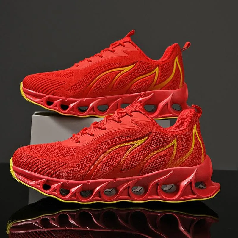 GOATFIND's BLADE Running Flames Sneakers