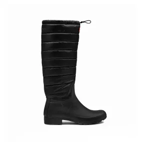Hunter Boots Women's Original Quilted Leg Rain Boot in Black