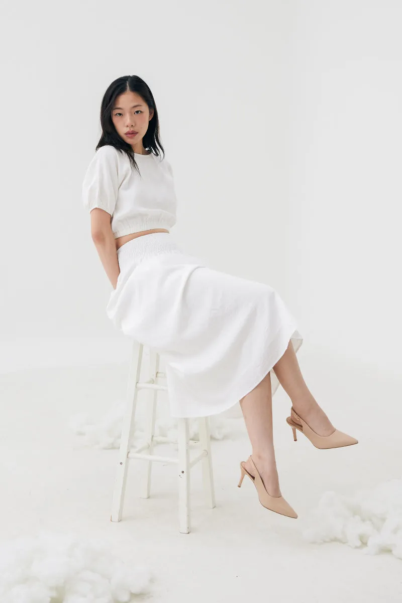Ingrid Slingback Cloud Heels in Nude