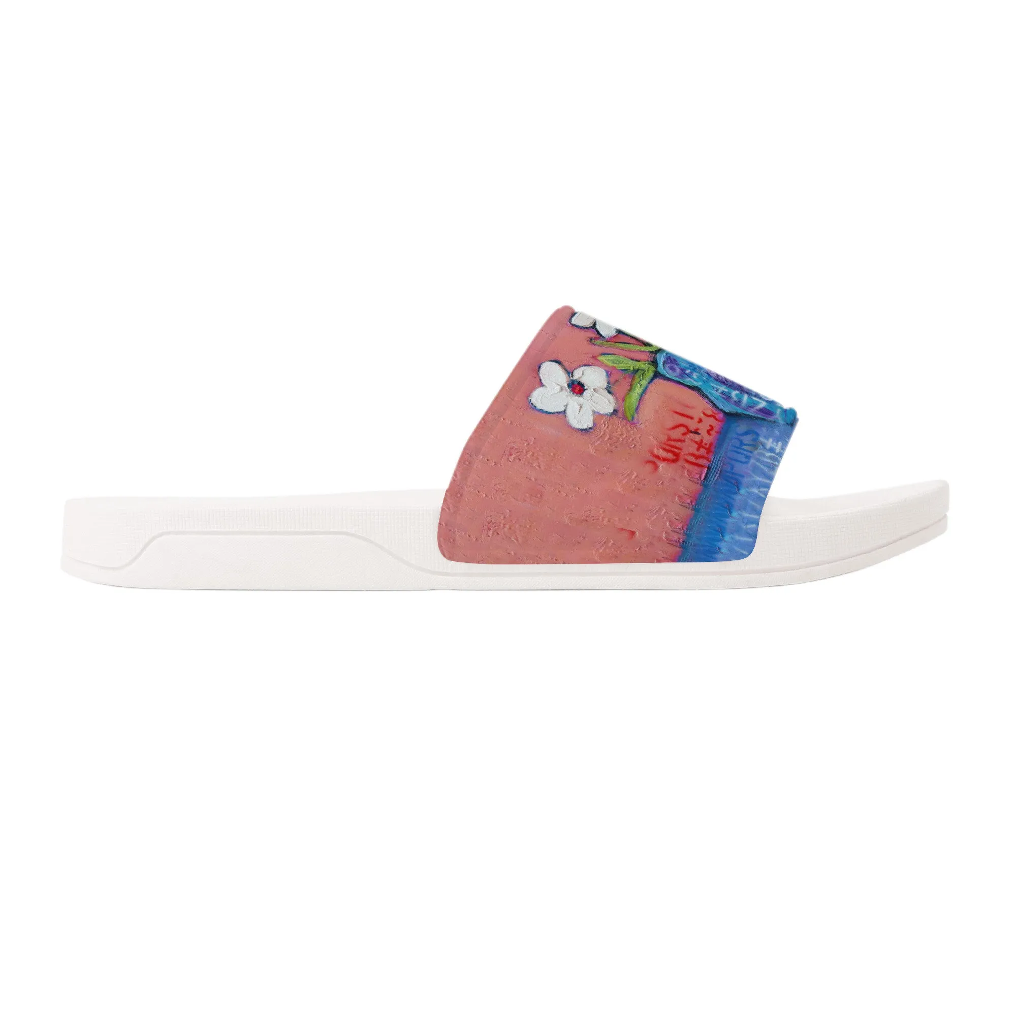 Just for you D30 Slide Sandals - White
