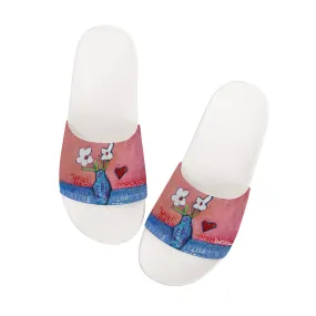 Just for you D30 Slide Sandals - White