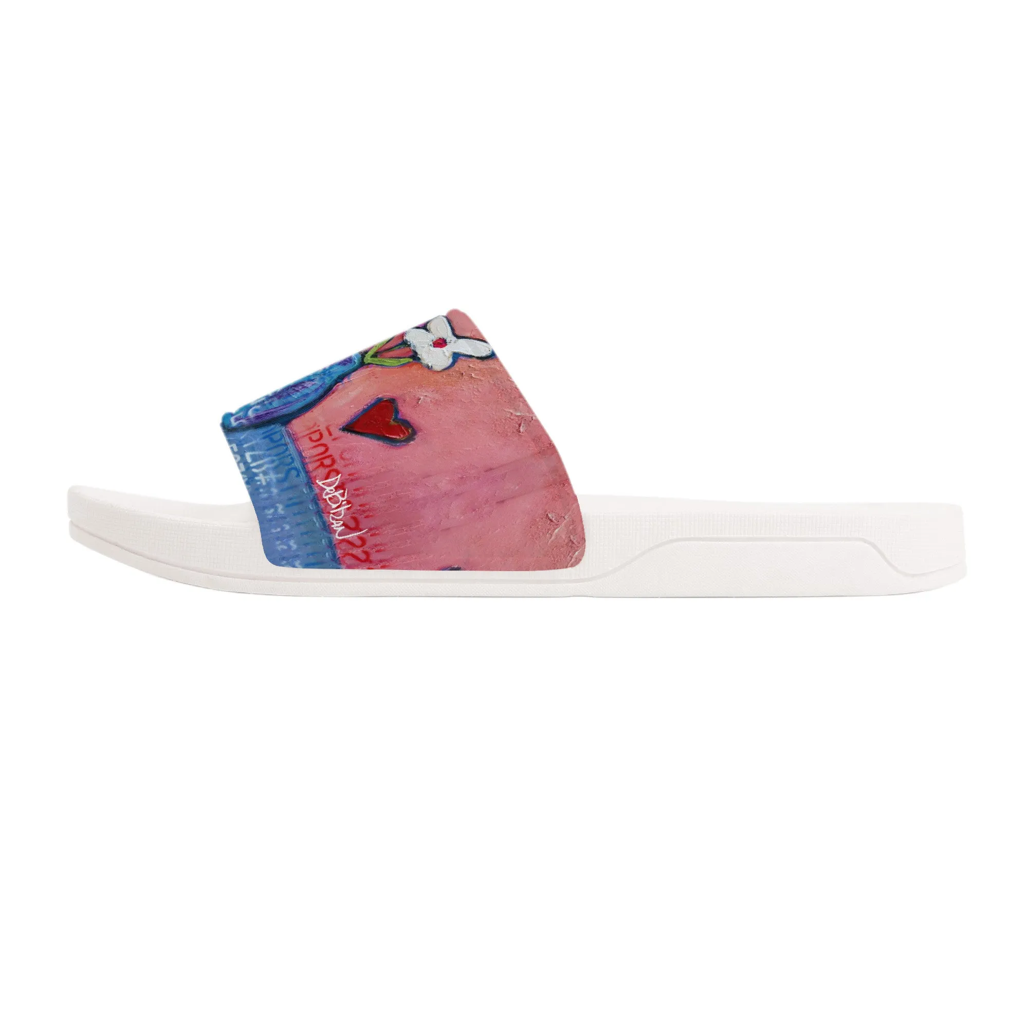 Just for you D30 Slide Sandals - White