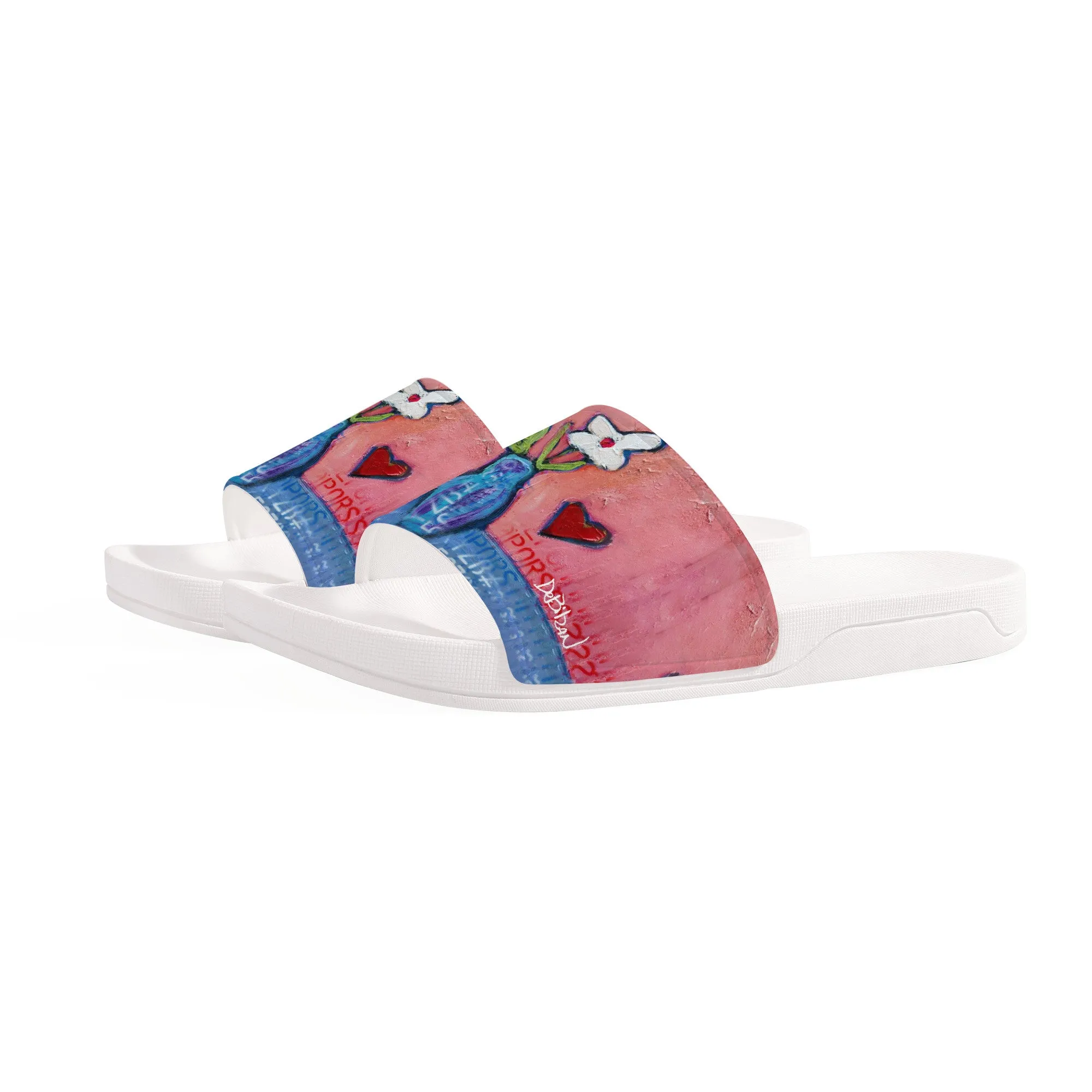 Just for you D30 Slide Sandals - White