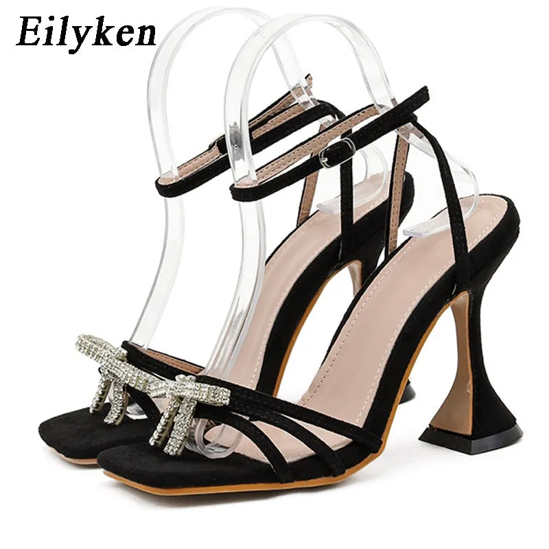 kamames Designer Pearls Wedding Bride Women Sandals Fashion Summer Square Toe PVC Transparent Crystal Perspex High Heels Shoes