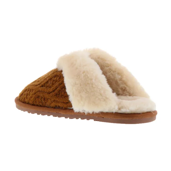 Lamo Womens Caroline Knit Scuff Slippers