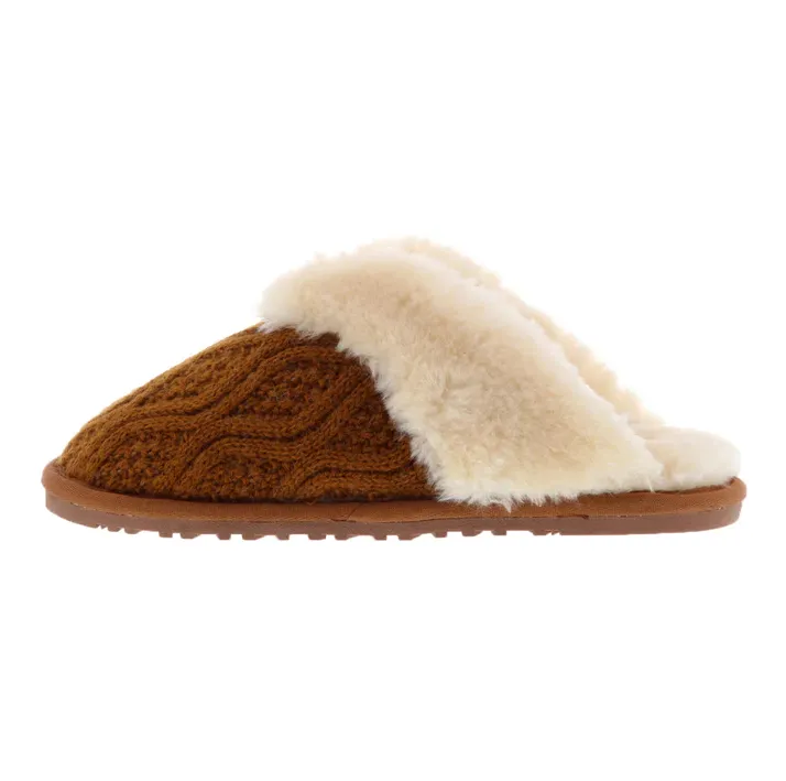 Lamo Womens Caroline Knit Scuff Slippers