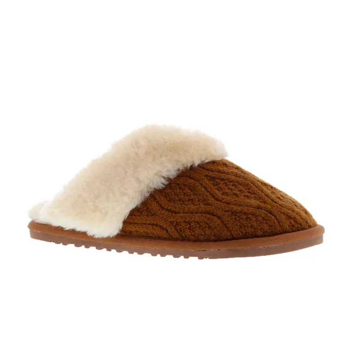 Lamo Womens Caroline Knit Scuff Slippers
