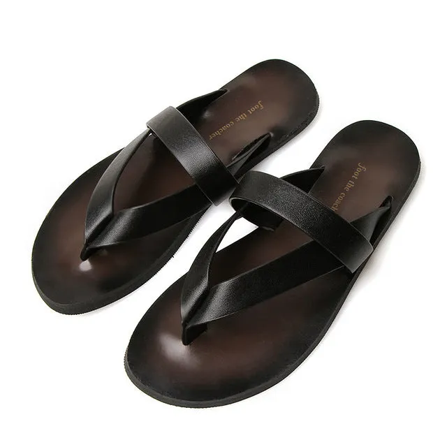 Leather Beach Slippers