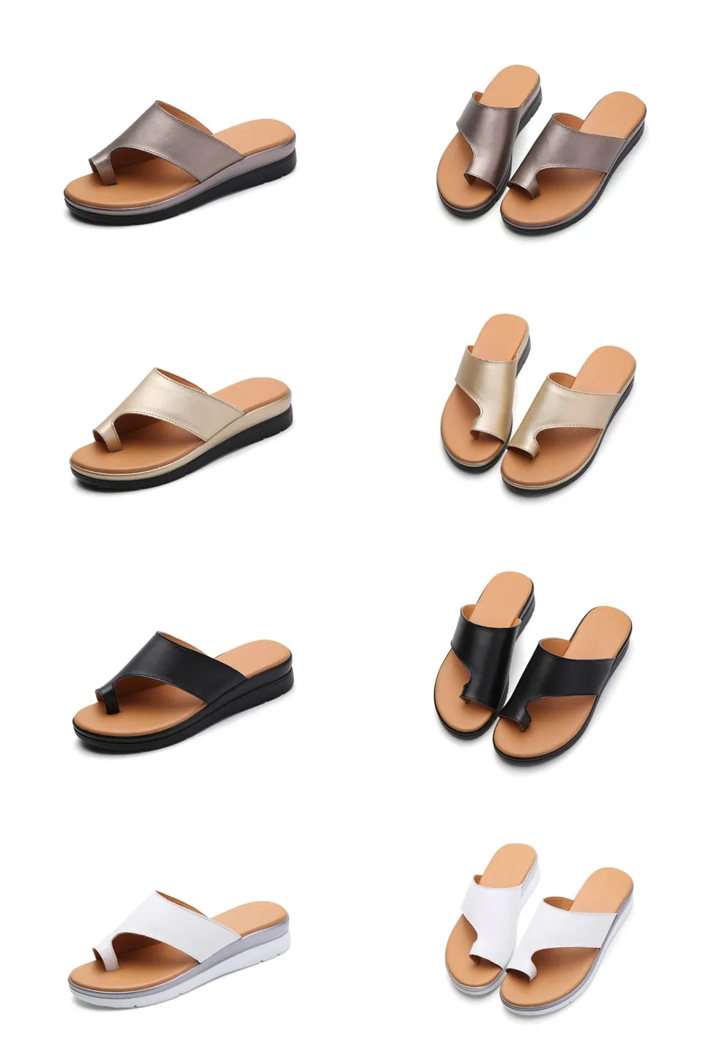 Leather Bunion Slippers