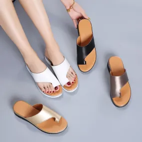 Leather Bunion Slippers