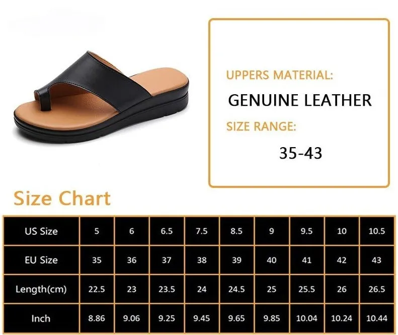Leather Bunion Slippers
