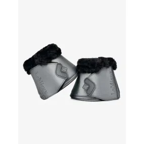 LeMieux Fleece Edged Over Reach Boot Twilight Grey