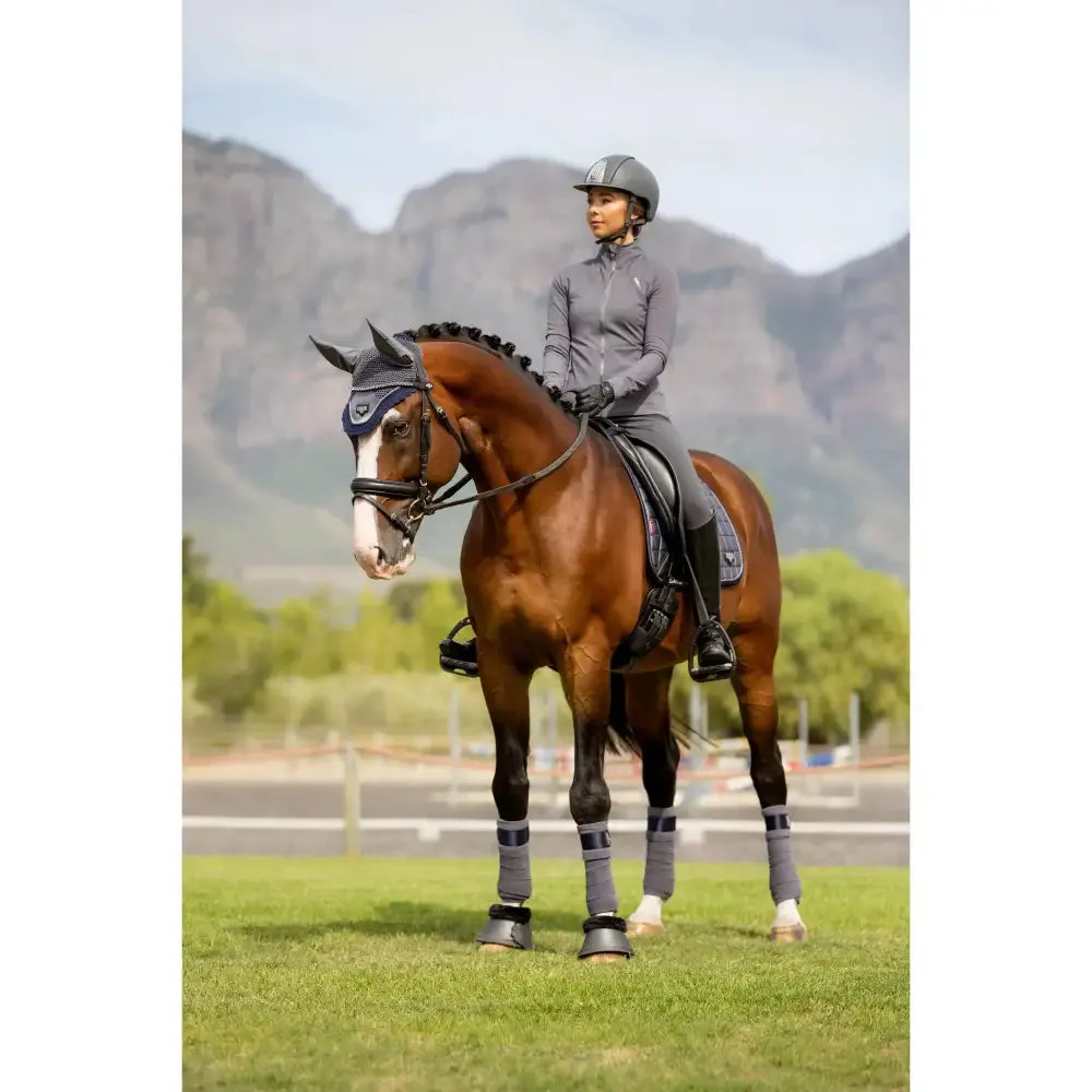 LeMieux Fleece Edged Over Reach Boot Twilight Grey