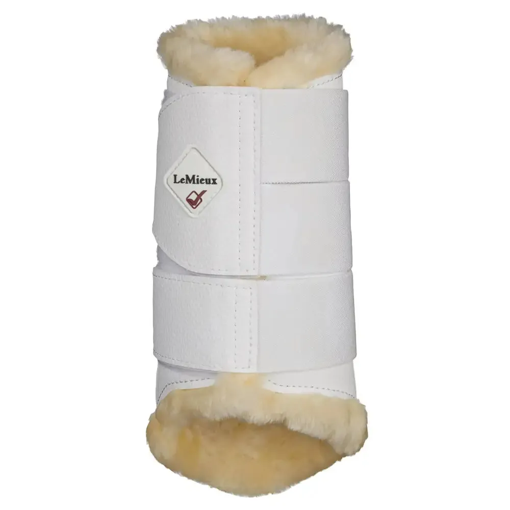 LeMieux Fleece Lined Brushing Boots White