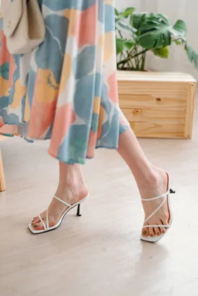 Lyla Strappy Heels in White