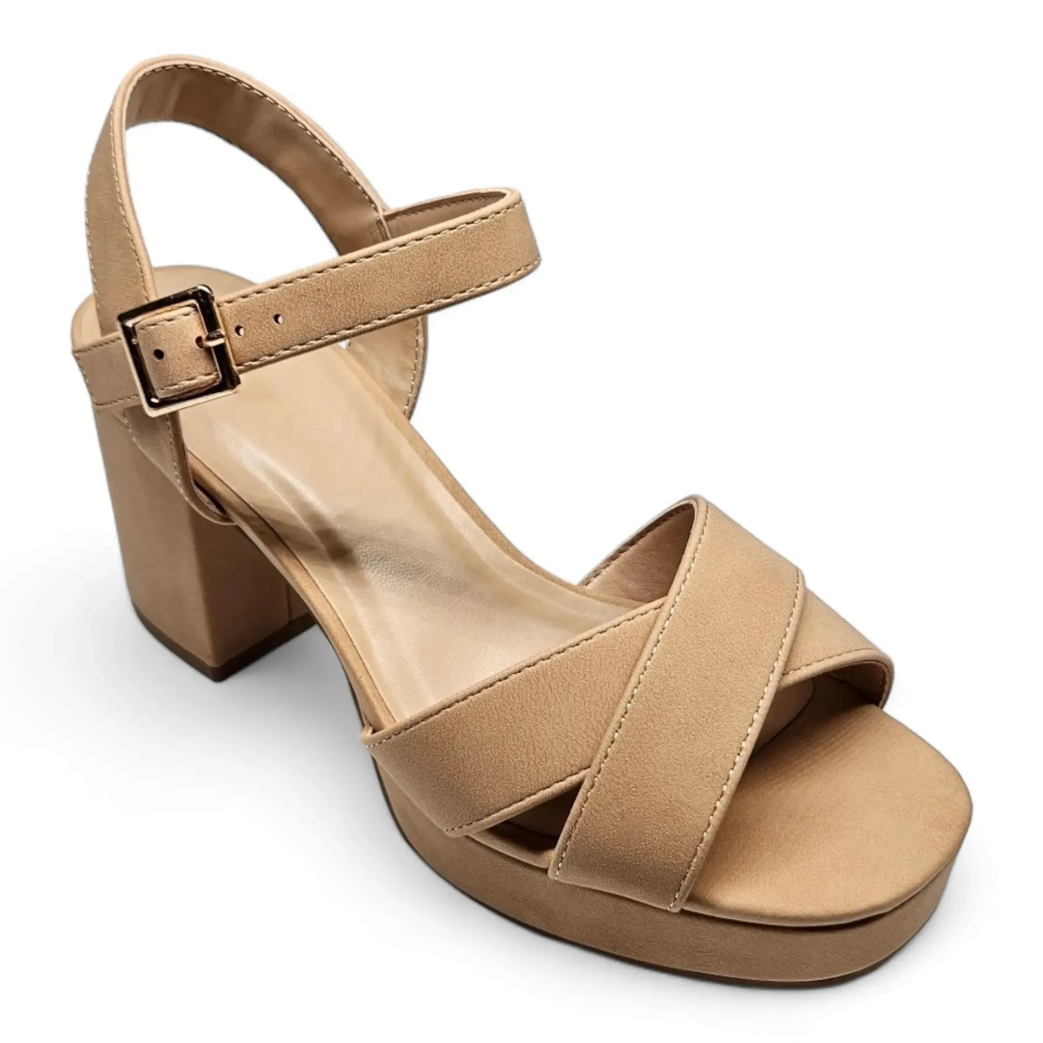 Manner Platform Ankle Strap Sandals