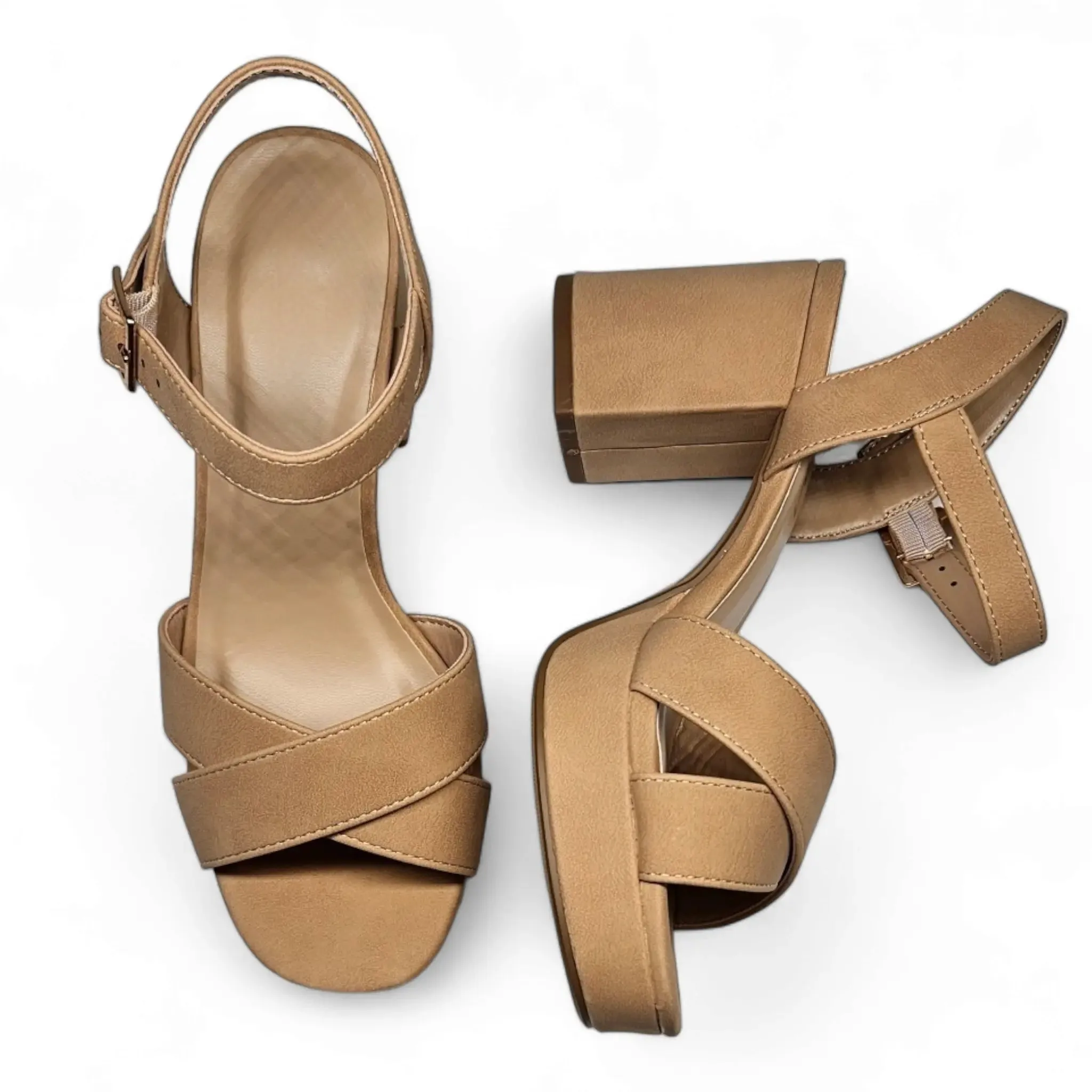 Manner Platform Ankle Strap Sandals